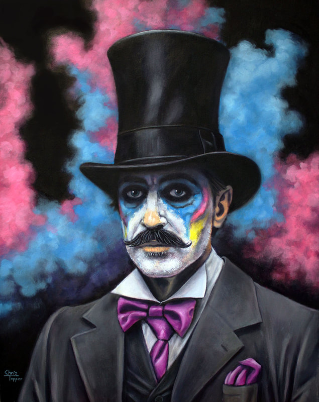 "Ringmaster" Oil on panel